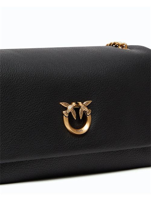 Borsa a tracolla media Love Bag Click Soft Horizontal in pelle fiore PINKO | 107022A3CX/Z99Q